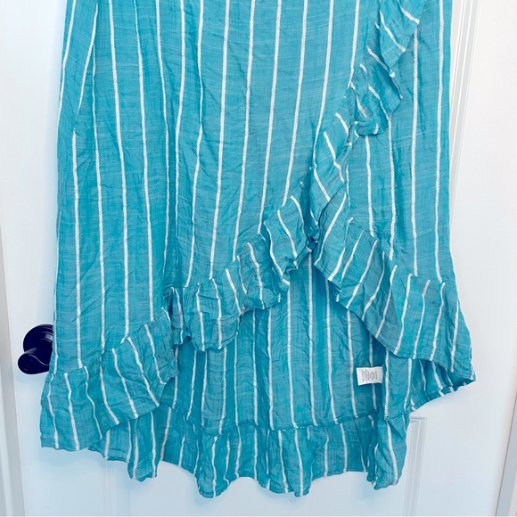 Ruffled Blue Island Asymmetrical Skirt 🏝️ - Picture 3 of 10